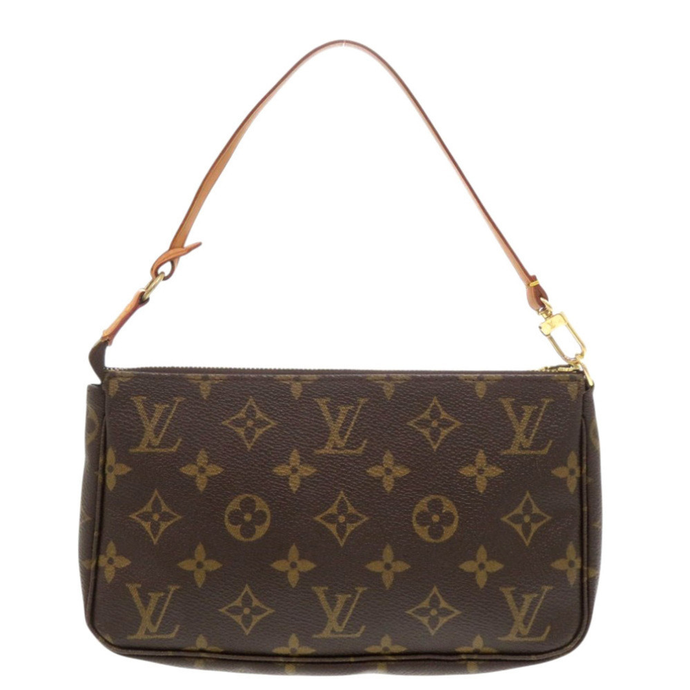 LOUIS VUITTON Brown Monogram Pochette Pouch